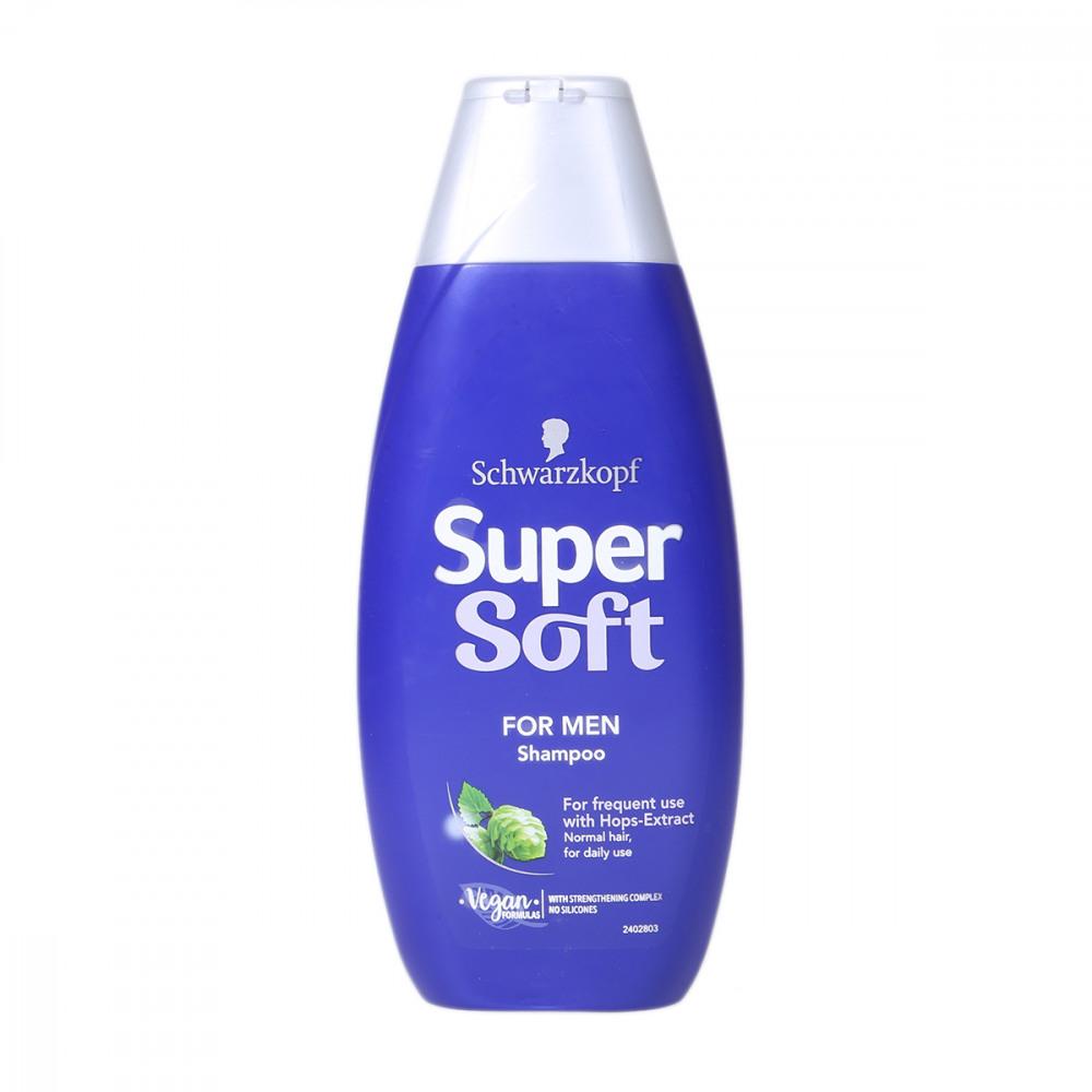 SCHWARZKOPF  SUPER SOFT SHAMPOO FOR MEN 400 ML