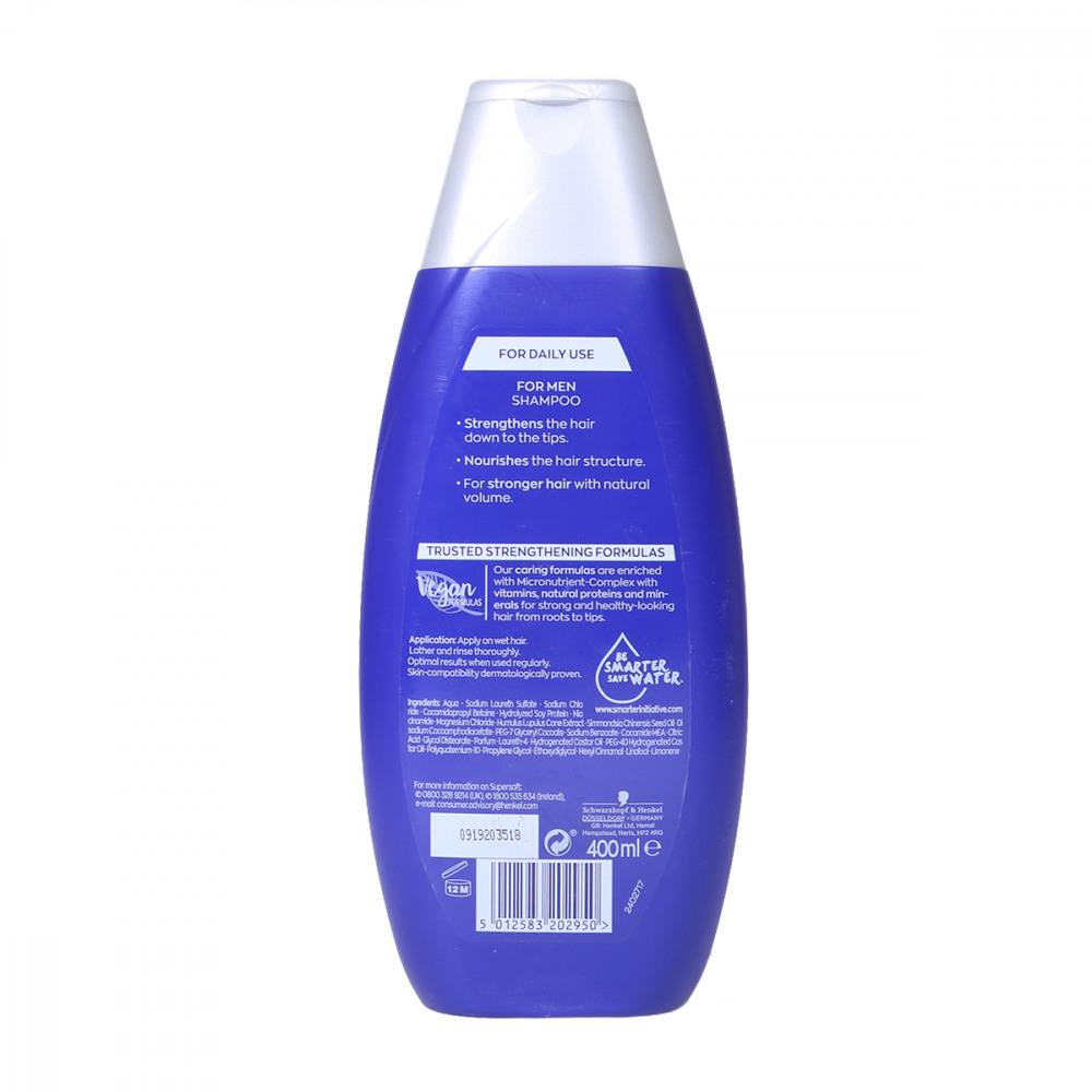 SCHWARZKOPF  SUPER SOFT SHAMPOO FOR MEN 400 ML