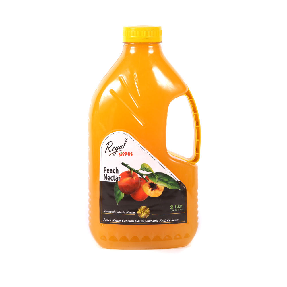 REGAL SIPRUS JUICE PEACH NECTAR BOTTLE 2 LTR