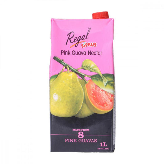 REGAL SIPRUS JUICE PINK GUAVA TETRA PACK 1 LTR