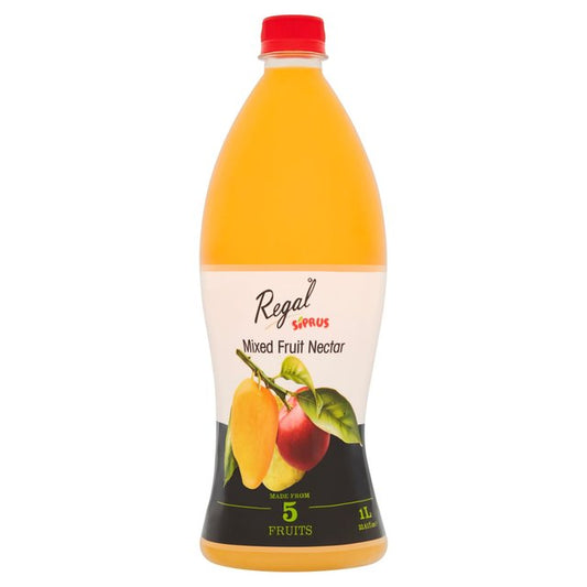 REGAL SIPRUS JUICE MIXED FRUIT NECTAR BOTTLE 1 LTR