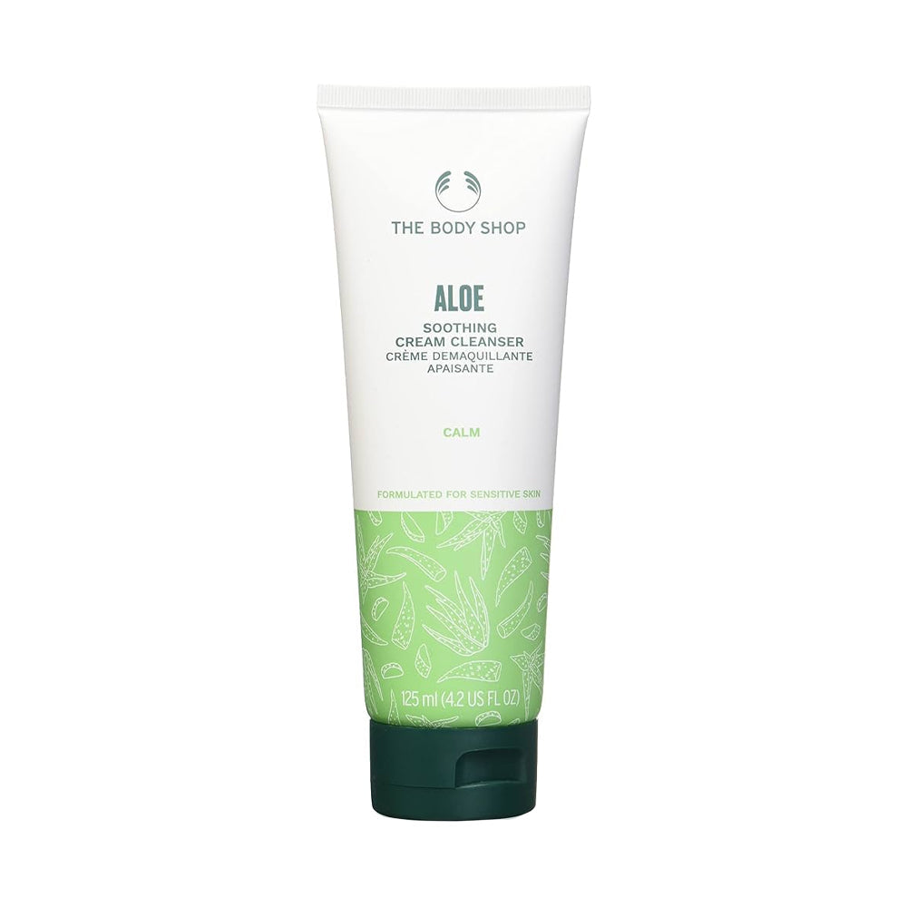 THE BODY SHOP ALOE CREAM CLEANSER TUBE NEW PACKING 125ML