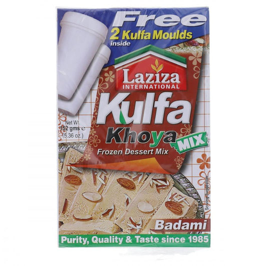 LAZIZA KULFA KHOYA FROZEN DESSERT MIX BADAMI 152G