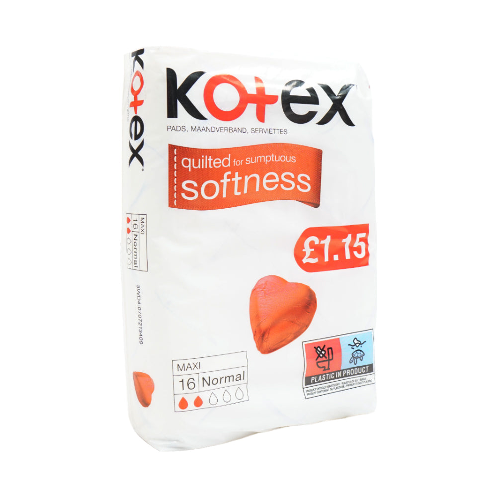 KOTEX SANITARY PADS SOFTNESS NORMAL 16PC