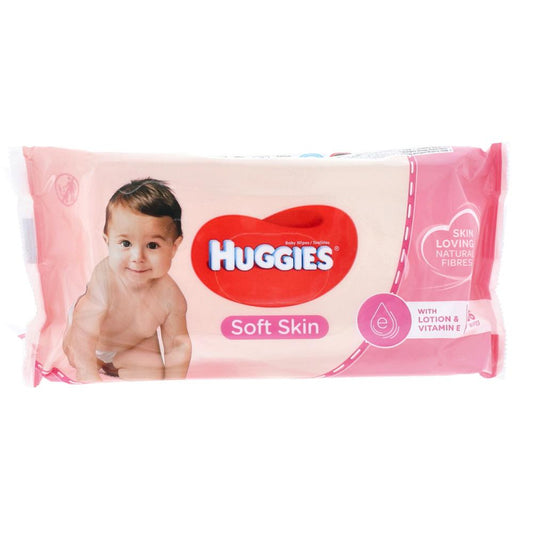 HUGGIES BABY WIPES SOFT SKIN 56 PC BASIC