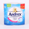 ANDREX TISSUE TOILET CLASSIC CLEAN 4 PC