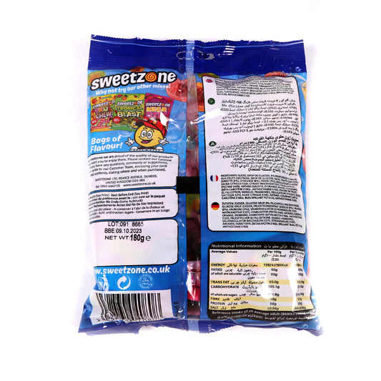 SWEETZONE DOUBLE FRUITS HARD CANDY POUCH 180 GM