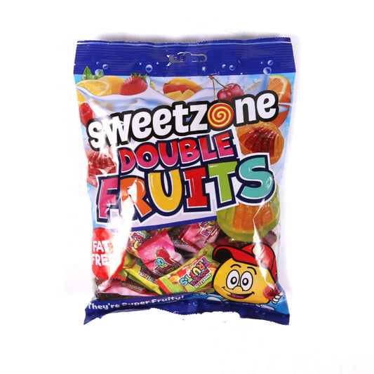 SWEETZONE DOUBLE FRUITS HARD CANDY POUCH 180 GM