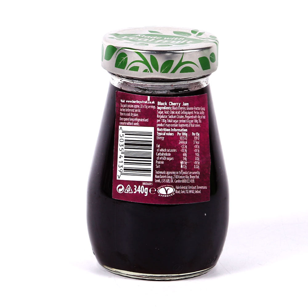 HARTLEYS JAM BLACK CHERRY 340 GM