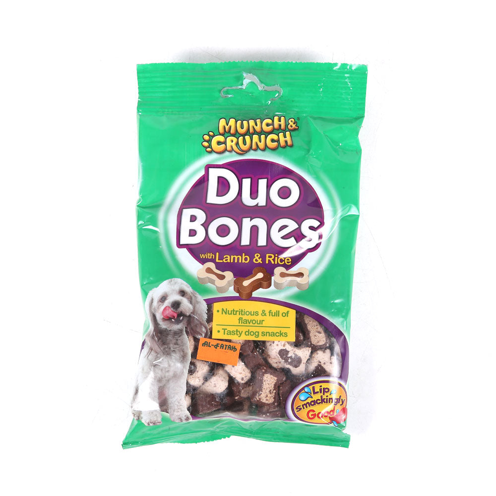 MUNCH & CRUNCH DOG FOOD DUO BONES WITH LAMBS & RICE 140 GM