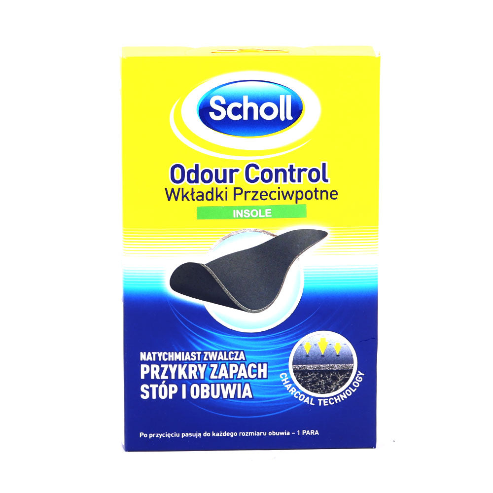 SCHOLL ODOUR CONTROL INSOLES CHARCOAL TECHNOLOGY