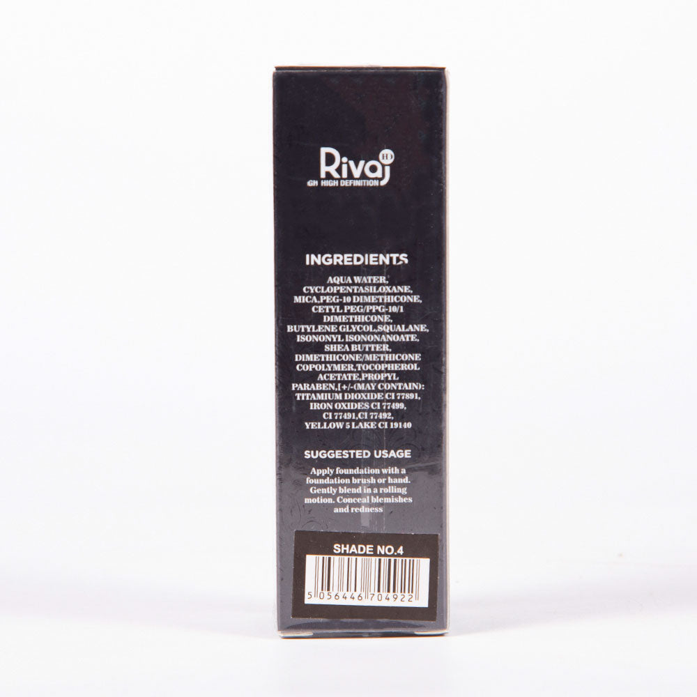 RIVAJ HD MATTE COVERAGE FOUNDATION NO.4