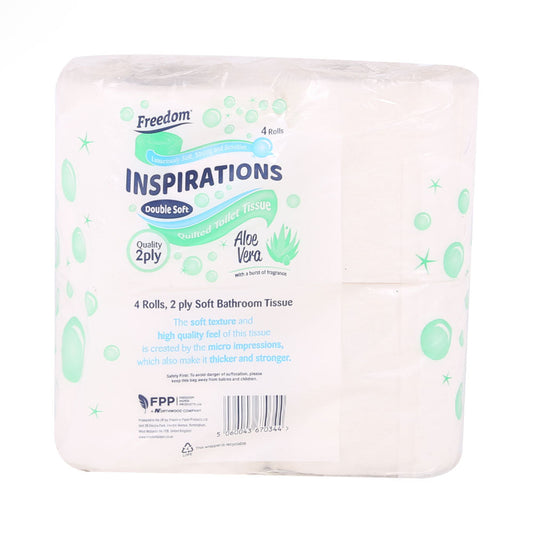 FREEDOM INSPIRATIONS TOILET TISSUE ALOE VERA 4PC