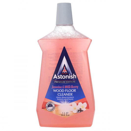 ASTONISH CLEANER WOOD FLOOR JASMINE AND WILD BERRY 1 LTR