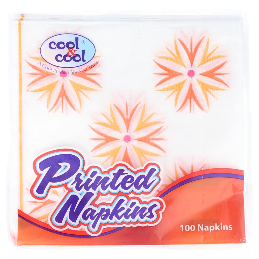 COOL & COOL TABLE NAPKIN PRINTRD 100PC PC