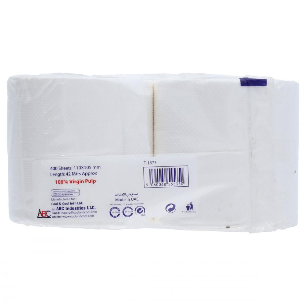 COOL & COOL TOILET ROLL WHITE 1X2X400S