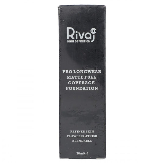 RIVAJ HD PRO LONGWEAR MATTE FULL COVERAGE FOUNDATION 30ML