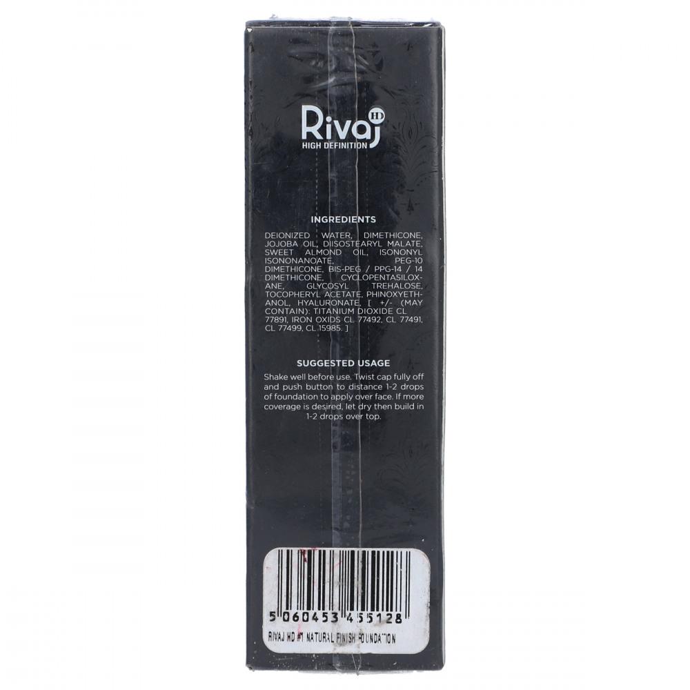 RIVAJ HD NATURAL FINISH 24HRS FOUNDATION 30 ML