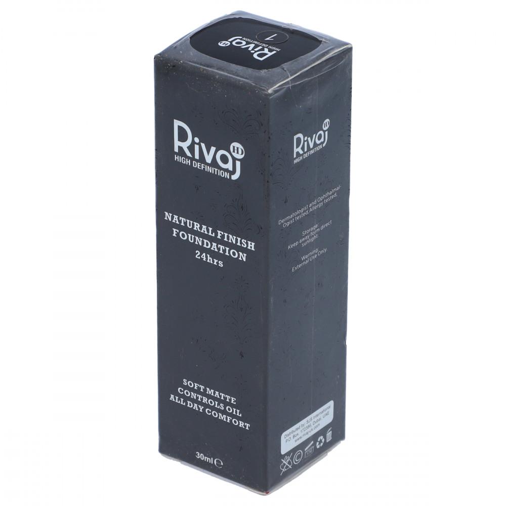 RIVAJ HD NATURAL FINISH 24HRS FOUNDATION 30 ML