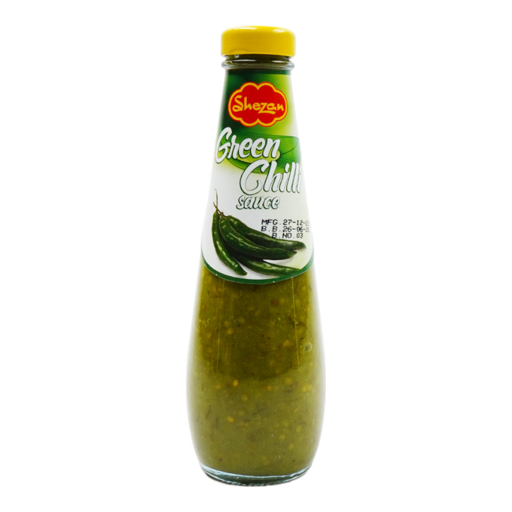 SHEZAN GREEN CHILLI SAUCE  BOTTLE 300 GM