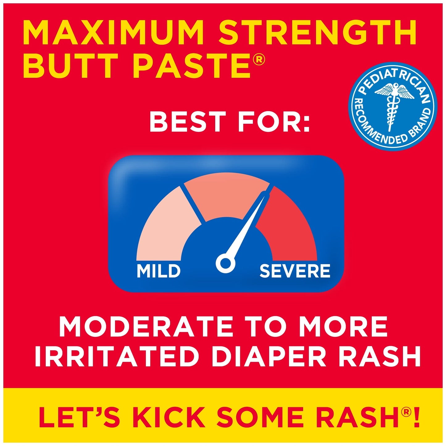 Boudreaux's Butt Paste Maximum Strength, Baby Diaper Rash Cream, Ointment, 14 oz Flip-Top