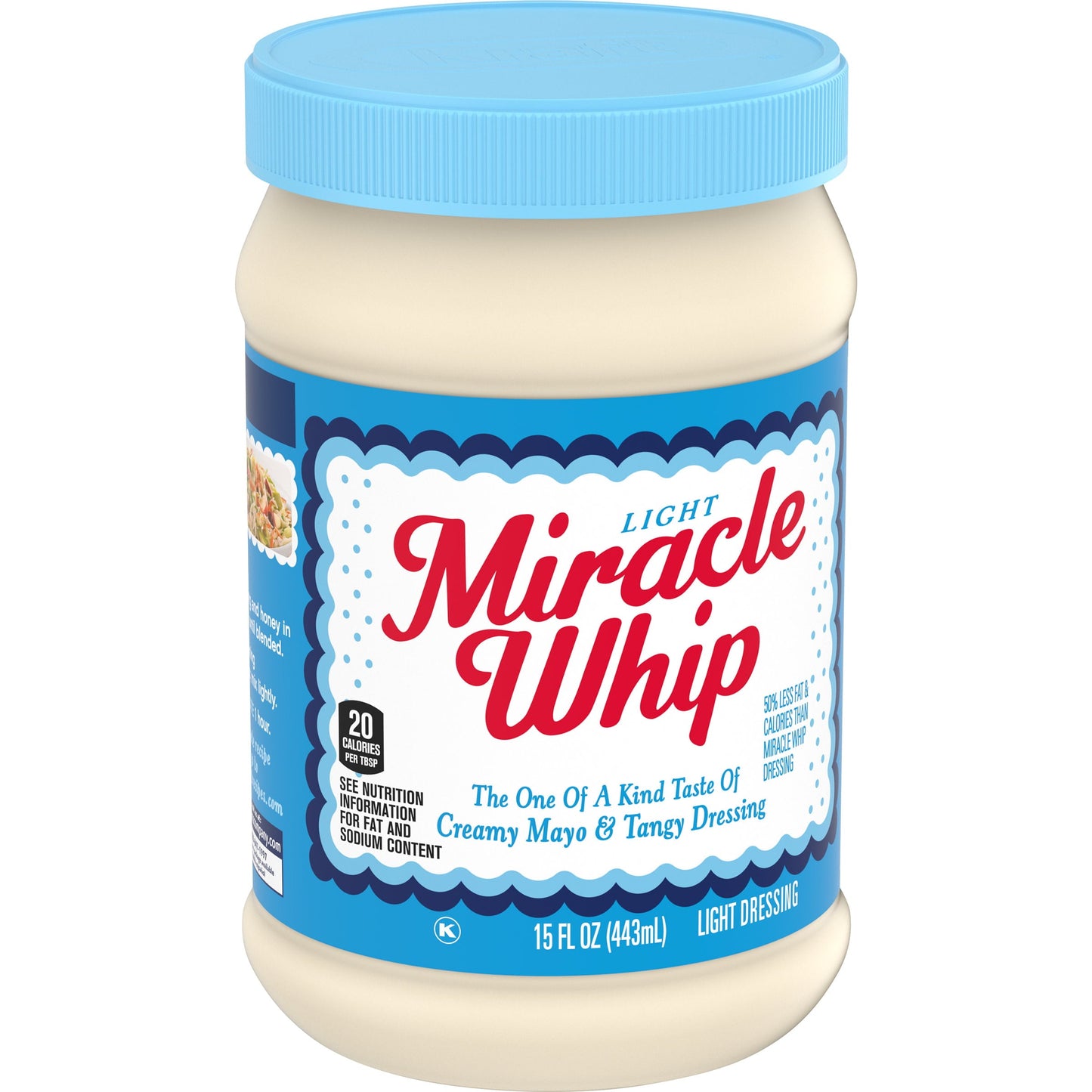 Miracle Whip Light Mayo-like Dressing Jar, 15 fl oz