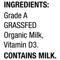 Horizon Organic Whole Grassfed Milk, Half Gallon