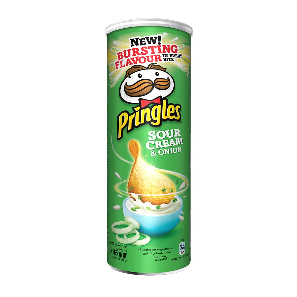 PRINGLE CHIPS SOUR CREAM ONION 165 GM BASIC