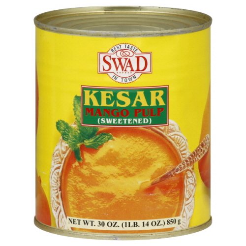 Swad Kesar Mango Pulp, 30-Ounce (Pack of 6)