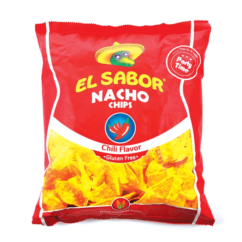 EL SABOR NACHO CHIPS CHILI FLAVOR 225G