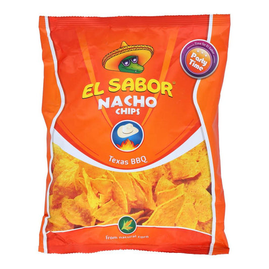 EL SABOR NACHO CHIPS TEXAS BBQ 225G