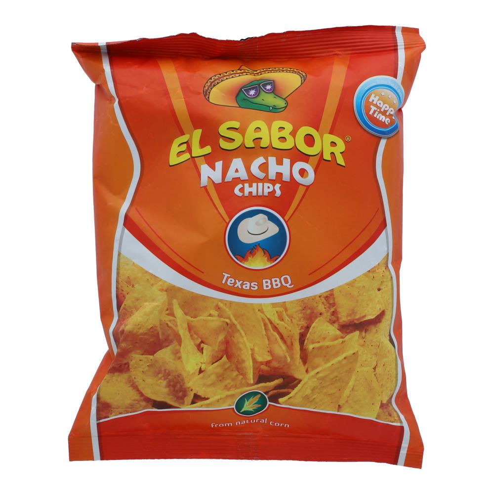 EL SABOR NACHO CHIPS TEXAS BBQ 100 GM