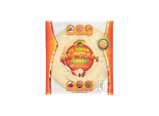 EL SABOR BIG WRAPS BREAD ORIGINAL 6PC 420 GM