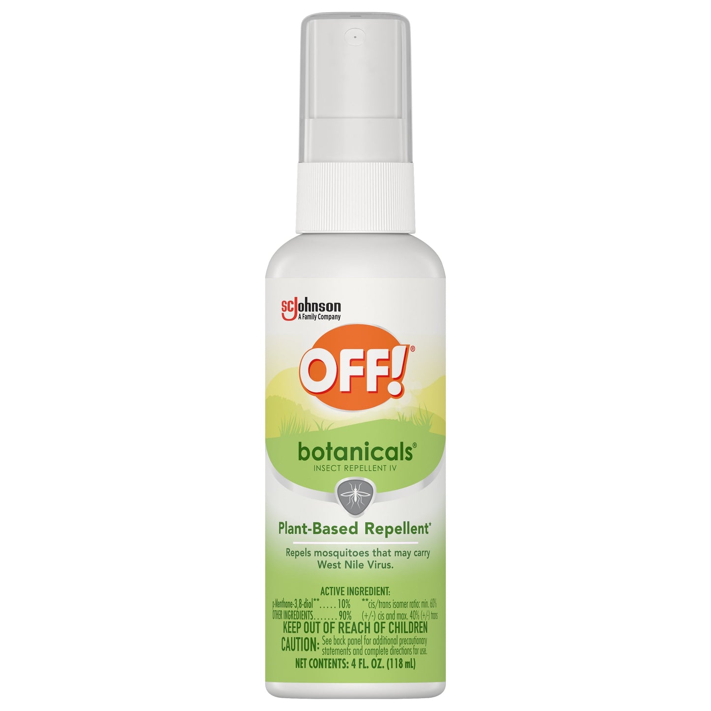 OFF! Botanicals Insect Repellent IV, Repellent Spritz Effective Against Mosquitoes, 4 oz