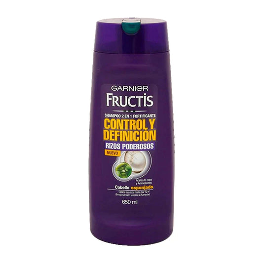 GARNIER FRUCTIS SHAMPOO CONTROL Y DEFINICION 2 IN1 650 ML