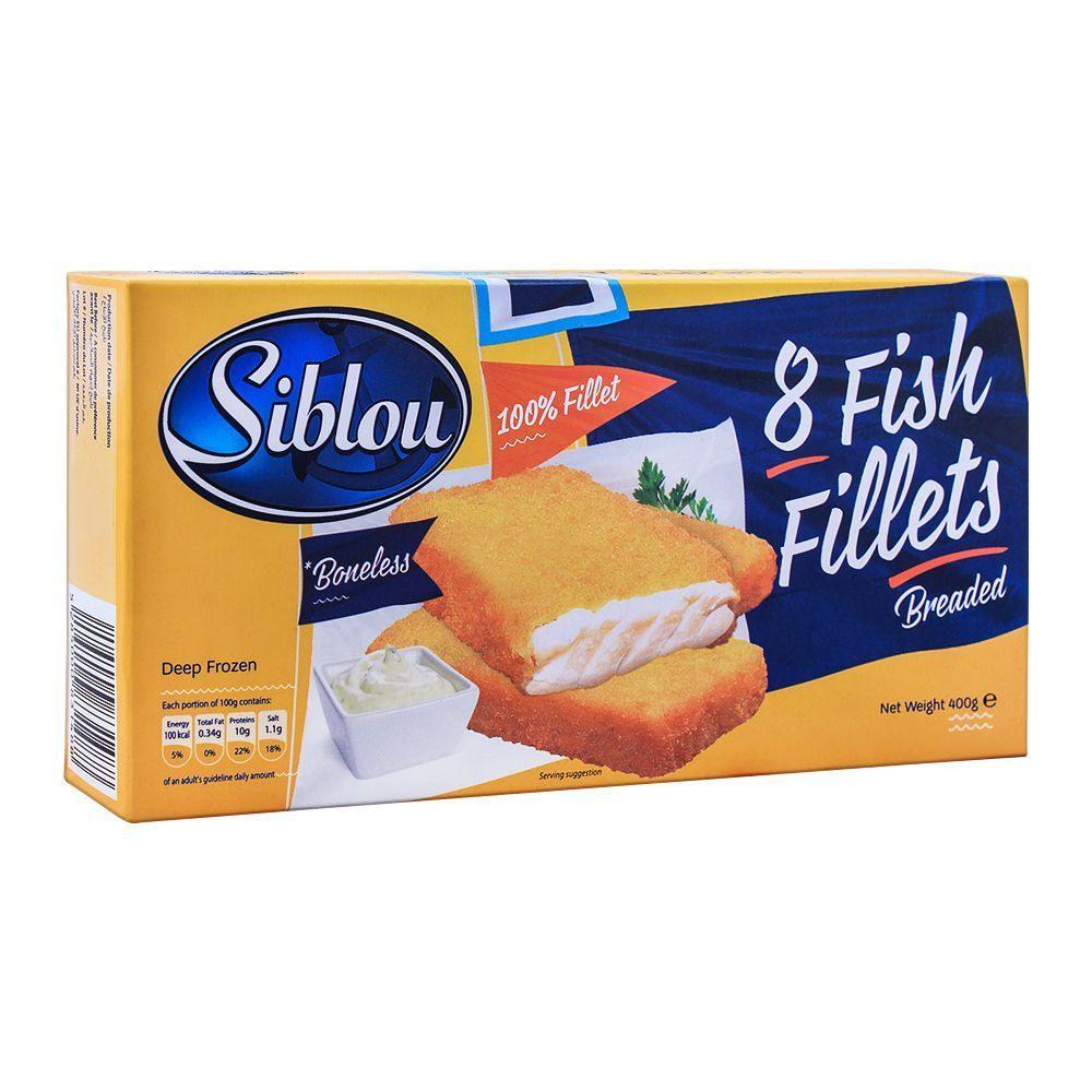 Fish Fillets Blocks SIBLOU 8 BREADED FISH FILLET 400 GM – Arsalan's