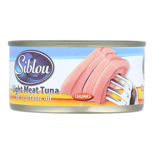 SIBLOU LIGHT MEAT TUNA CHUNKS IN OIL TIN 170GM