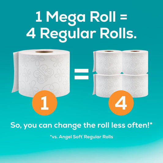 Angel Soft Toilet Paper, 24 Mega Rolls