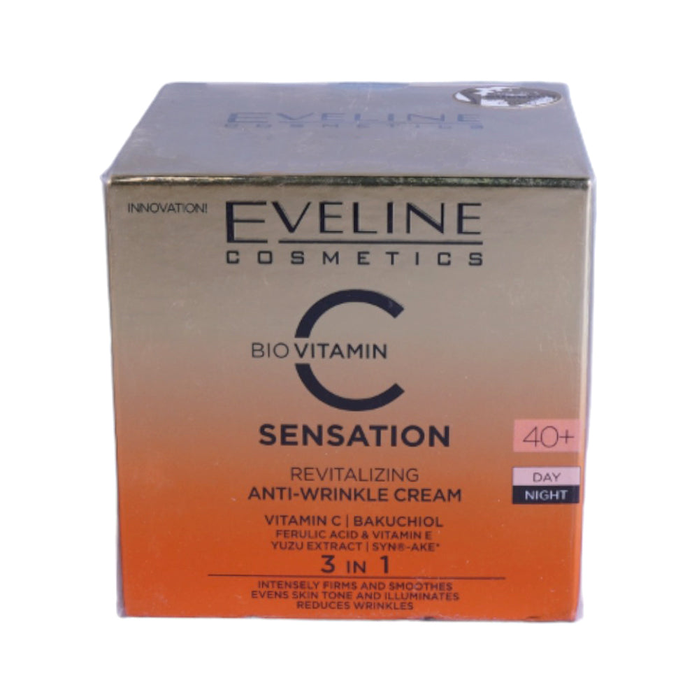 EVELINE C SENSATION ANTI-WRINKLE 40+ DAY AND NIGHT CREAM 50M