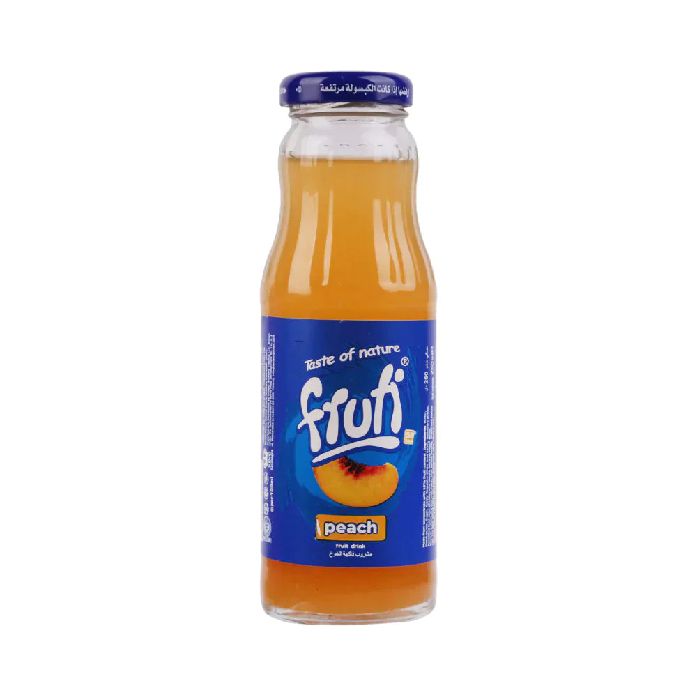 FRUTI PEACH JUICE GLASS BOTTLE 250ML