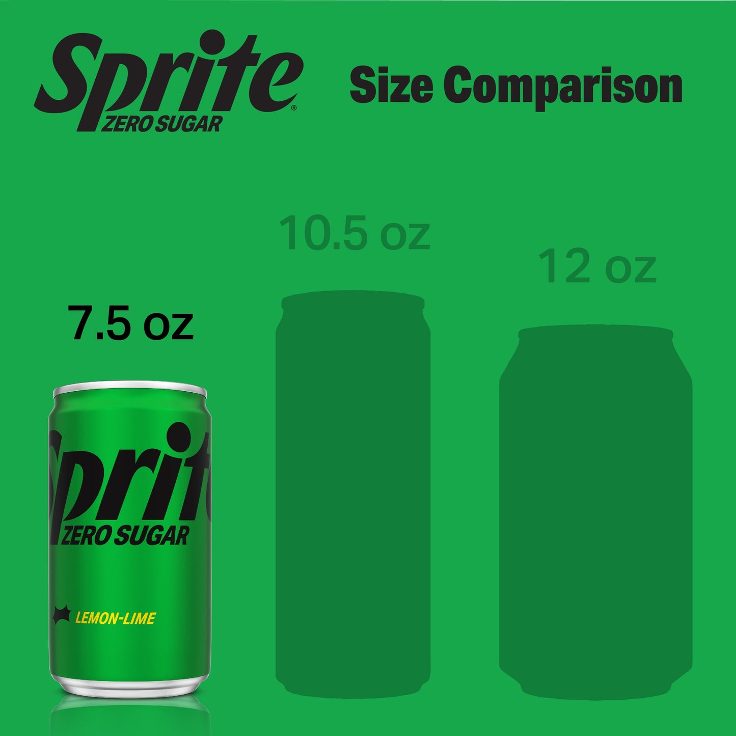 Sprite Zero Sugar Lemon Lime Mini Soda Pop Soft Drink, 7.5 fl oz, 6 Pack Cans