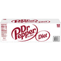 Diet Dr Pepper Soda, 12 fl oz cans, 12 pack