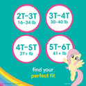 Pampers Easy Ups My Little Pony Training Pants Toddler Girls Size 6 4T-5T 18 Count