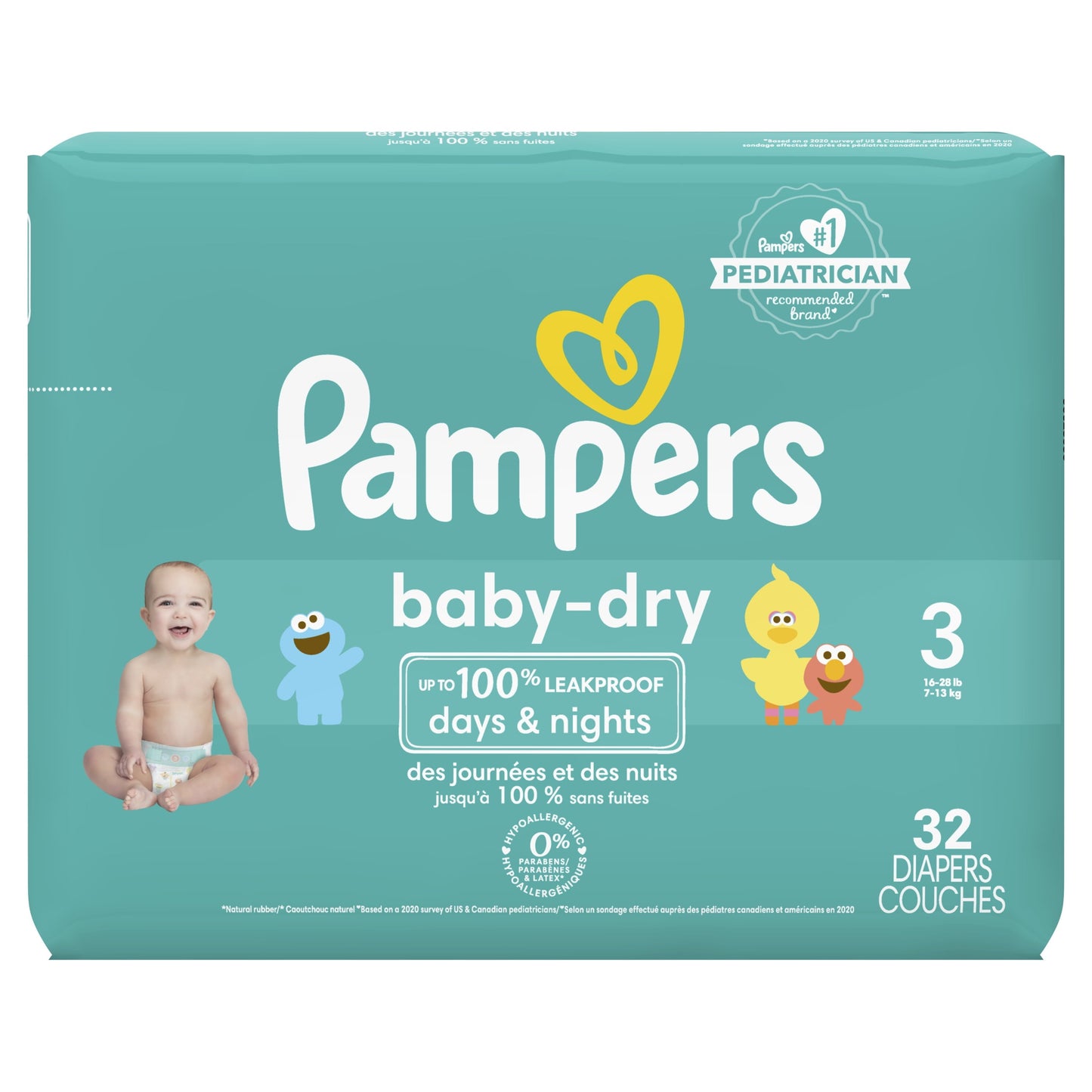 Pampers Baby Dry Diapers Size 3, 32 Count (Select for More Options)