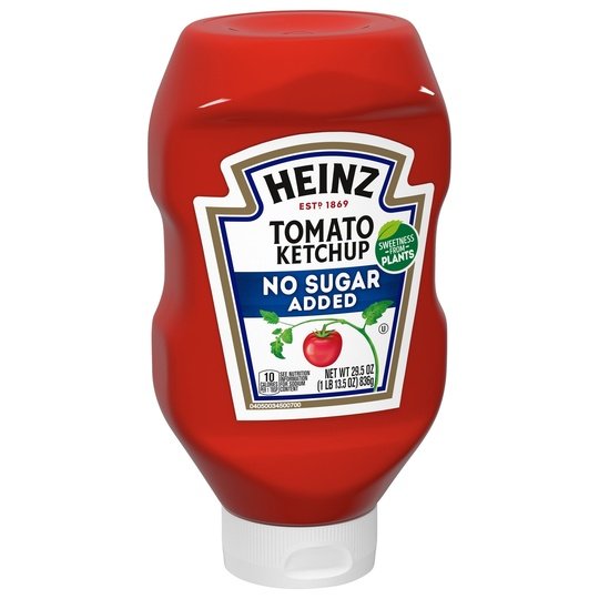 Heinz Tomato Ketchup with No Sugar Added, 29.5 oz Bottle