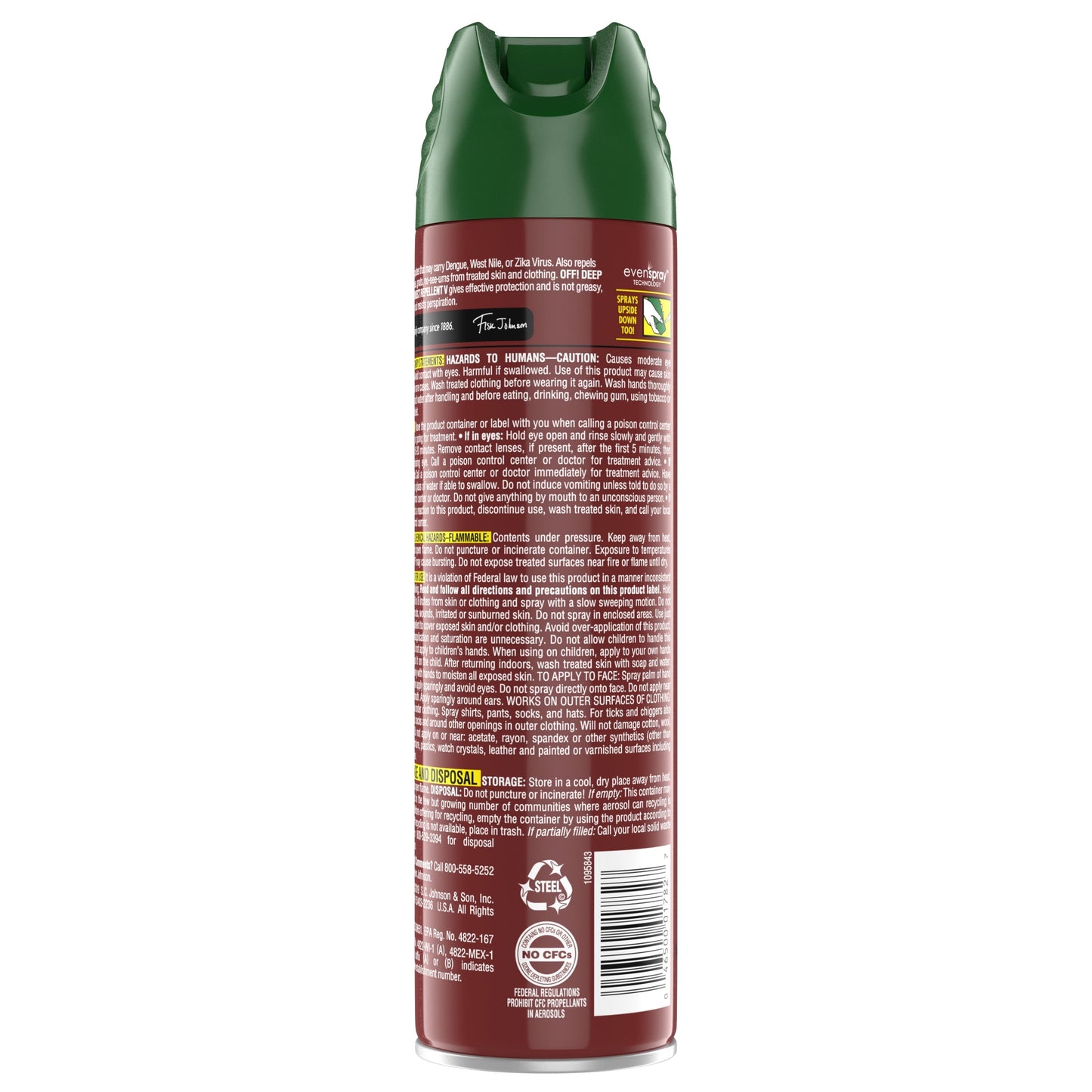 OFF! Deep Woods Tick Repellent V, Long Lasting Outdoor Tick Spray, 8 oz