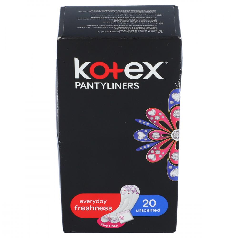 KOTEX PANTY LINERS EVERY DAY FRESHNESS 20 UNSCENTED