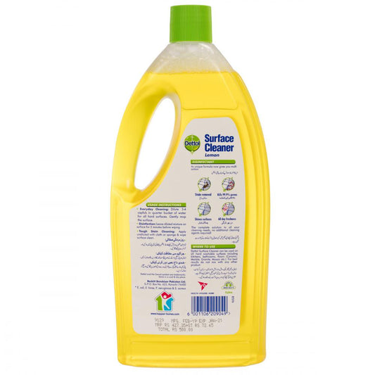 DETTOL SURFACE CLEANER MULTI LEMON 1 LTR