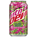 Mountain Dew Major Melon Watermelon Citrus Soda Pop, 12 oz, 12 Pack Cans