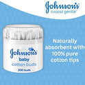 JOHNSONS COTTON BUDS BABY 200 PCS